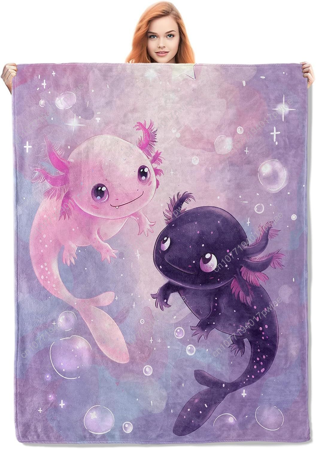 Home Textiles Towel - Manta Axolotl, lindas mantas de franela