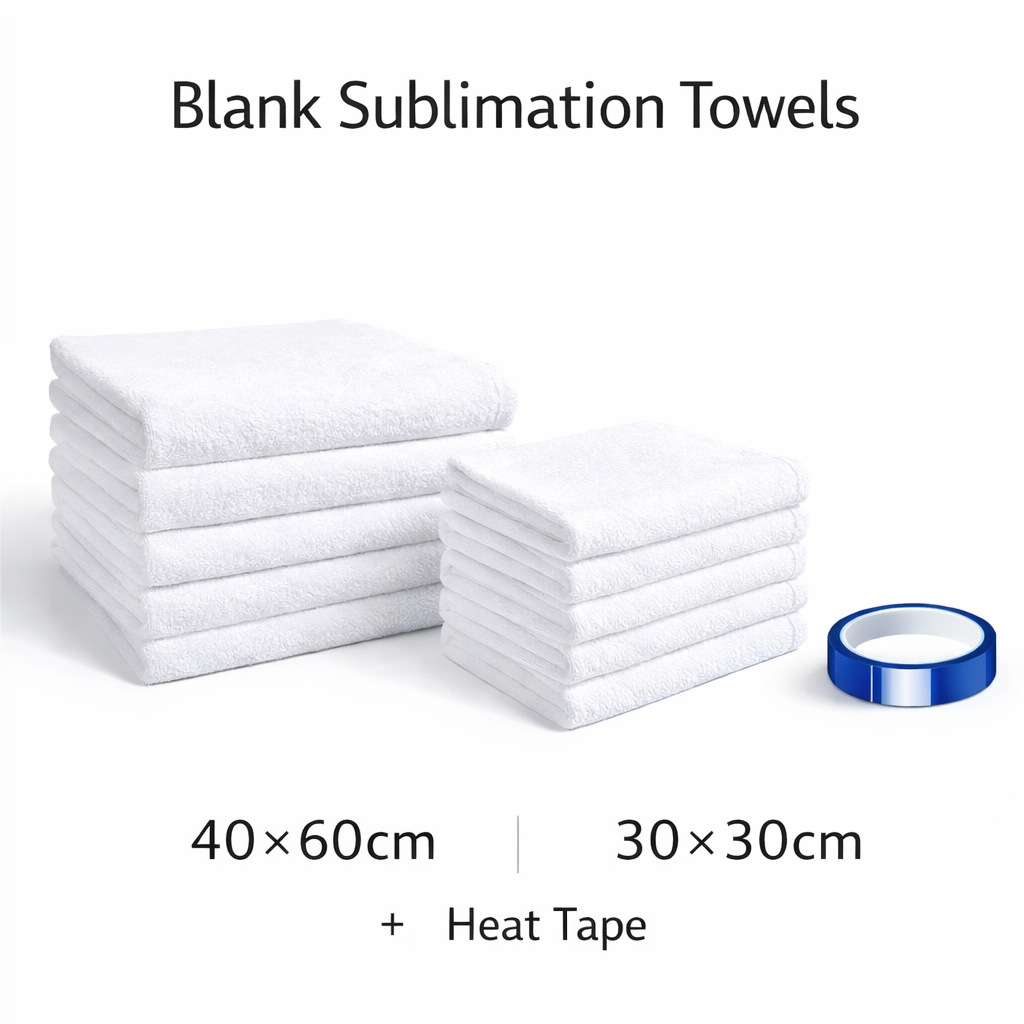 Home Textiles Towel Set - Juego de 10 toallas blancas de