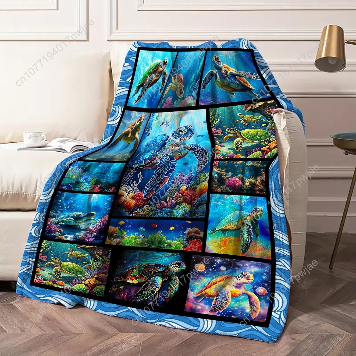 Manta de franela de tortuga ma - Home Textiles Towel reseña y precio