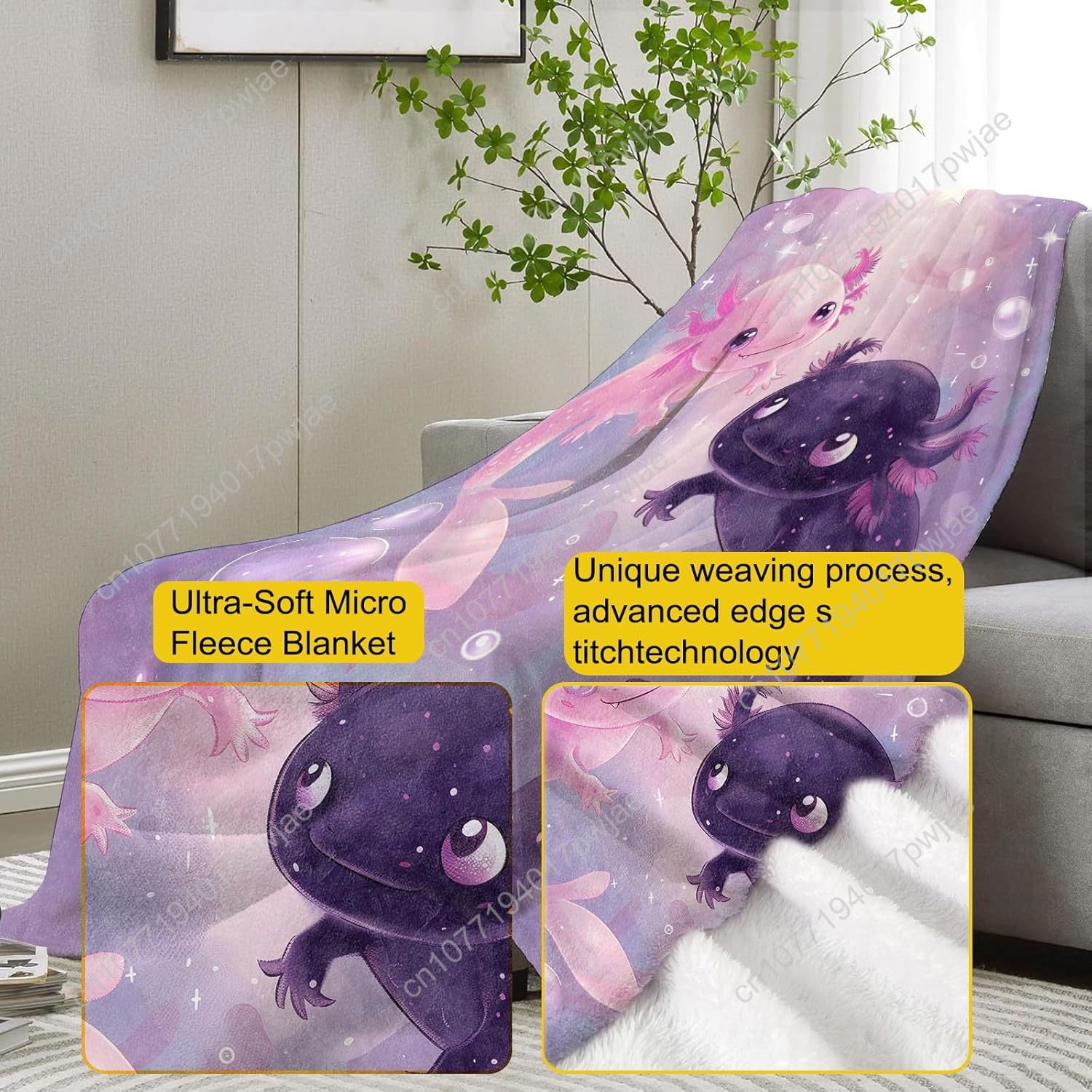 Manta Axolotl, lindas mantas d - Home Textiles Towel reseña y precio
