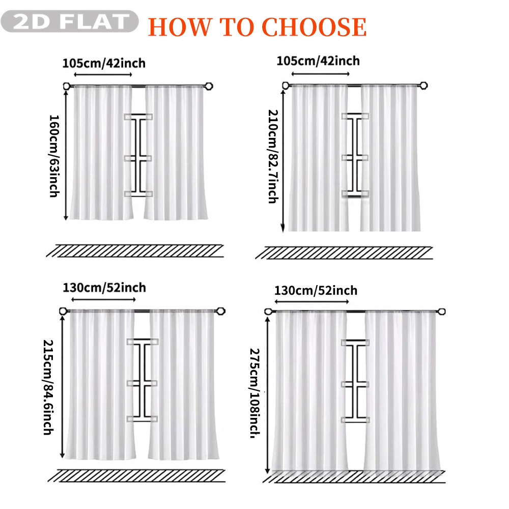 Cortinas Transparentes Planas  - Home Textiles & Furnishings reseña y precio