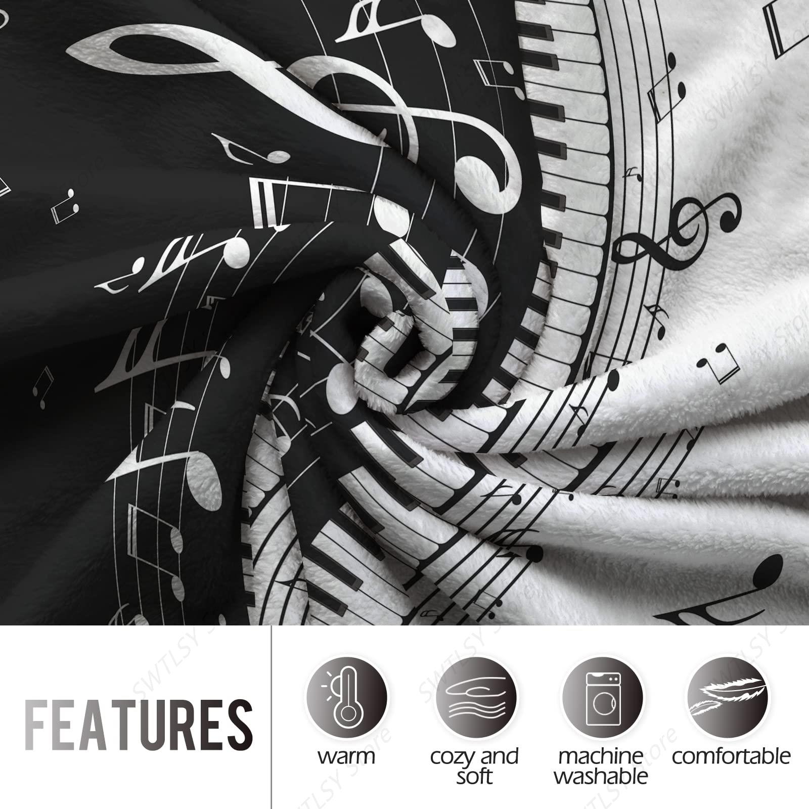 Manta musical, regalos para mu - Home Textiles Notes reseña y precio