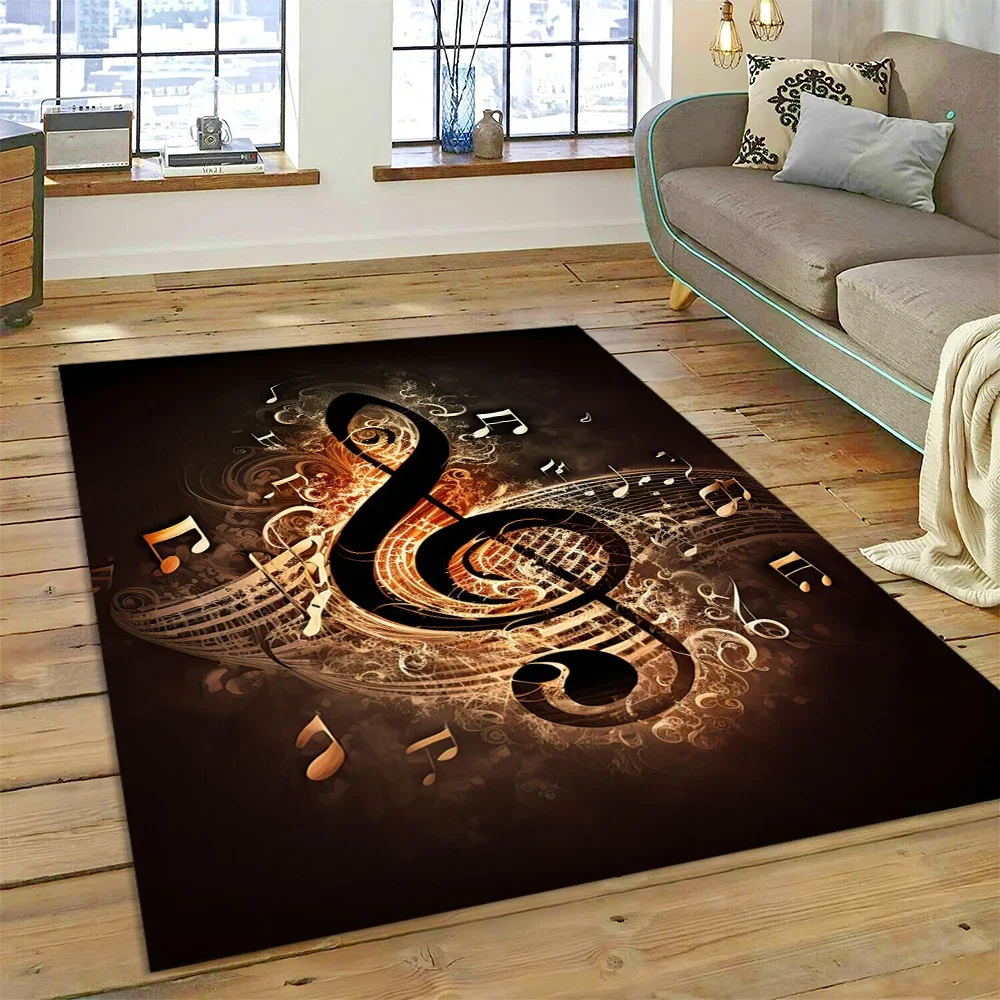 Alfombra colorida con notas mu - Home Textiles Notes reseña y precio