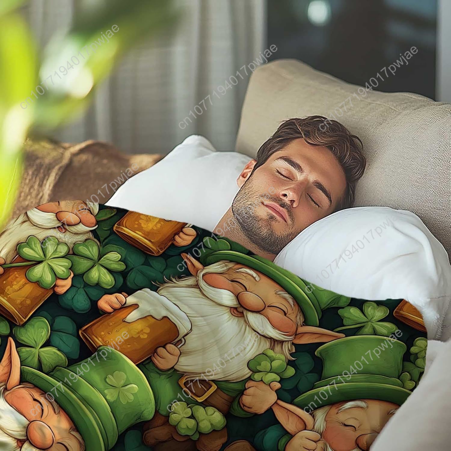 Manta de gnomo del Día de San  - Home Textiles Towel reseña y precio