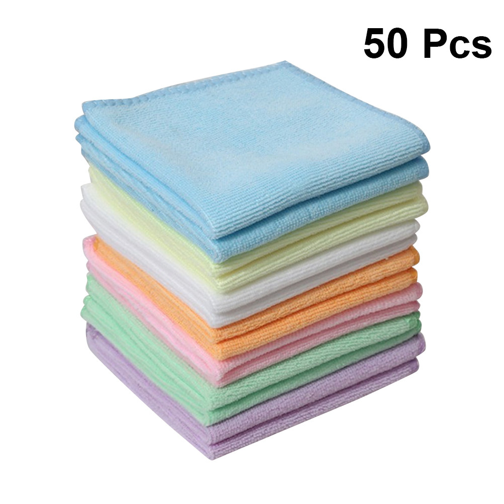 50 Paños de Limpieza de Microf - Home Textiles Towel Set reseña y precio