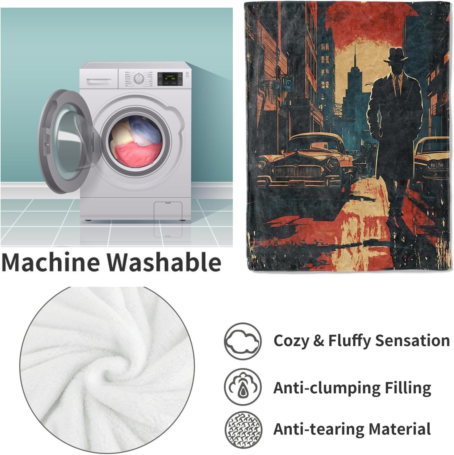 Manta de Detective Noir, regal - Home Textiles Towel reseña y precio