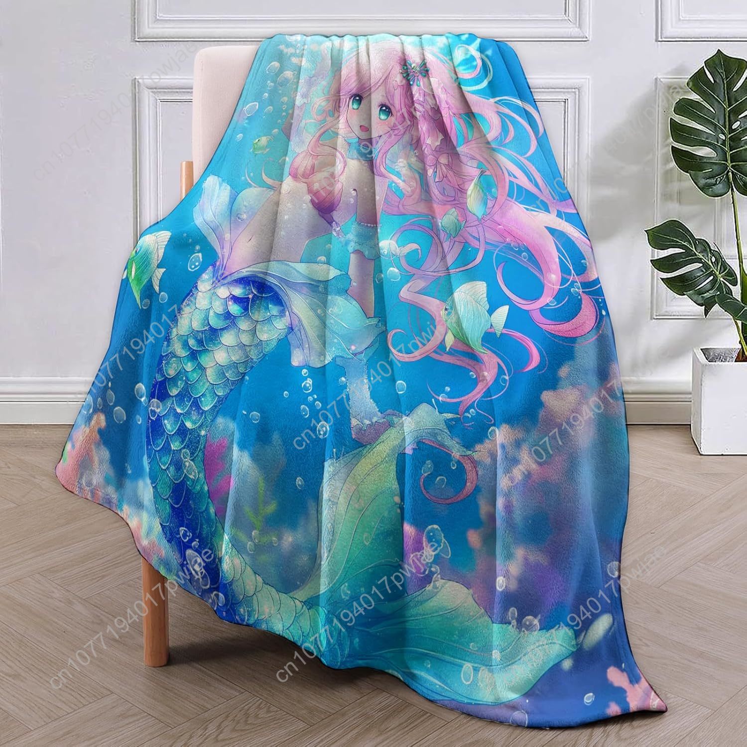 Manta de sirena bonita, mantas - Home Textiles Towel reseña y precio